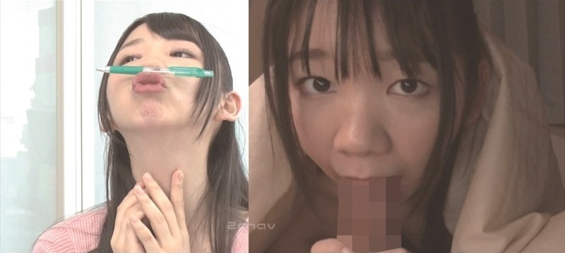 普段の顔とチ○ポ咥えた顔007